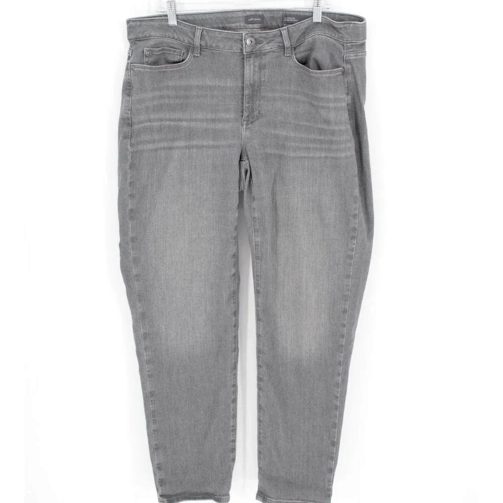 J.Jill Denim Women's Gray Slim Straight Stretch Jeans Size‎ 18